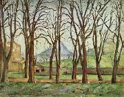 Paul Cezanne Chestnut Trees at the jas de Bouffan France oil painting artist